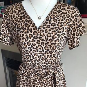 💜SOLD💜Cheetah Wrap Around Dress